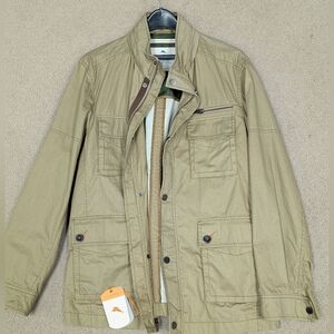 Tommy Bahama Size Large Men's Green Army Style Jacket (New With Tags)